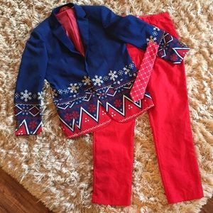 Shinesty Navy Nordic Ugly Christmas suit